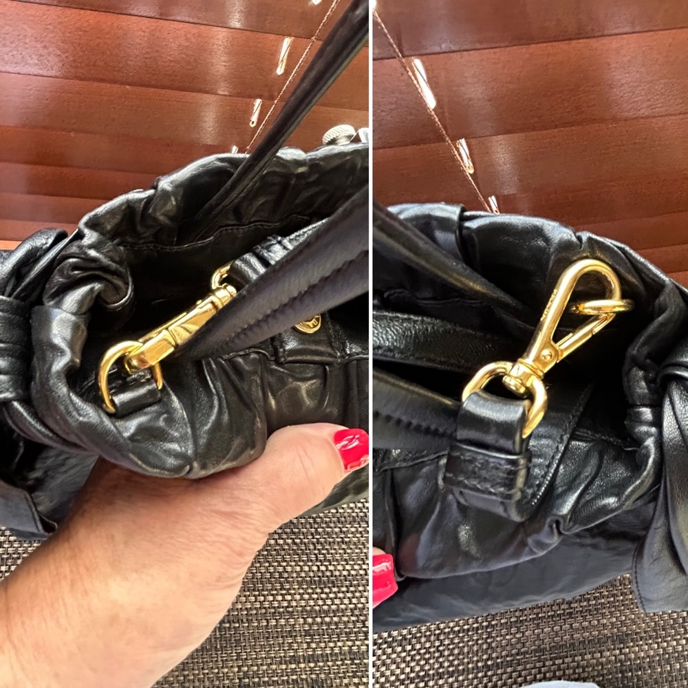 Authenticated Prada Nappa Leather Bow Bag - Picture 14 of 16
